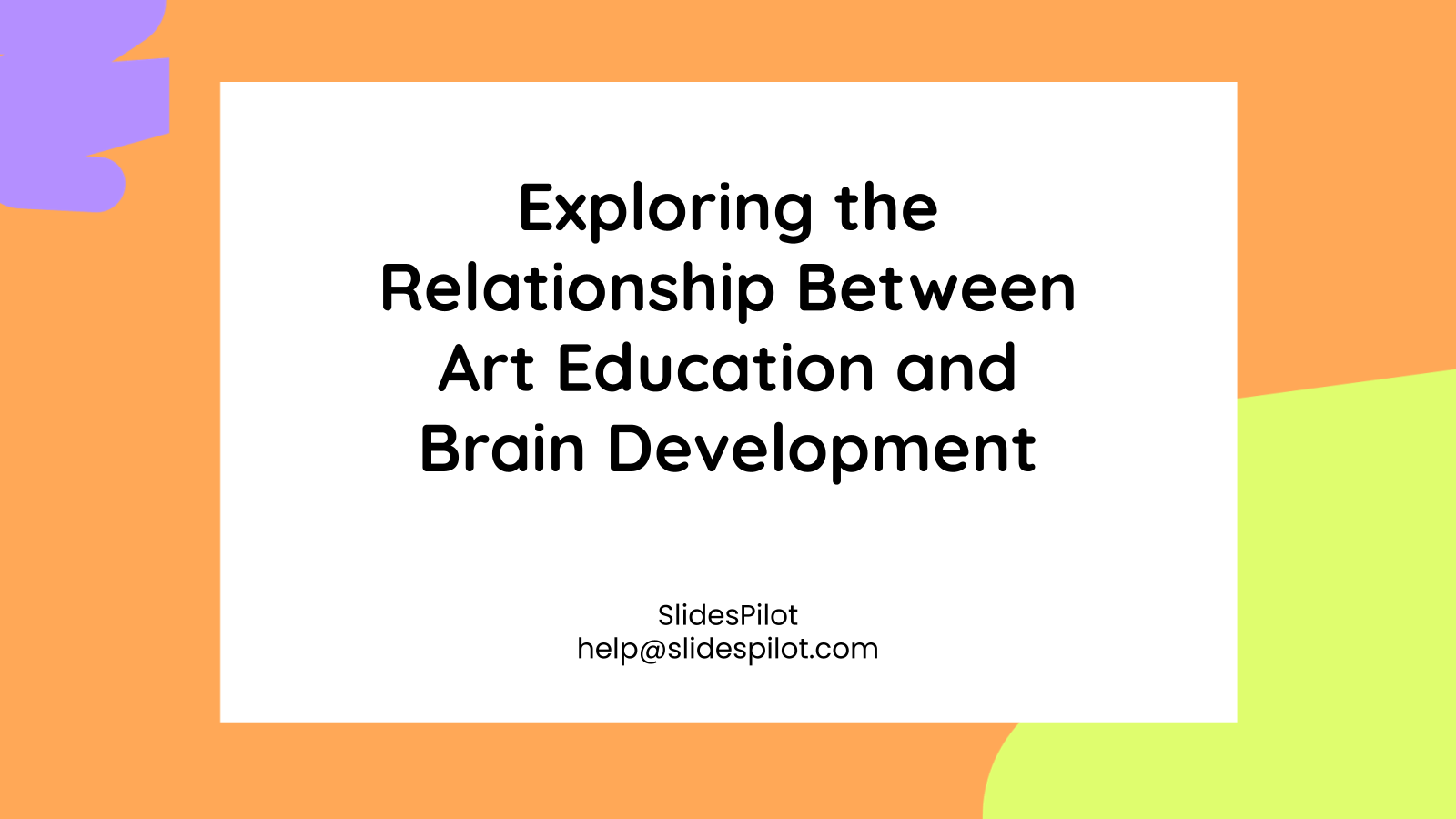 Exploring the Relationship Between Art Education and Brain Development