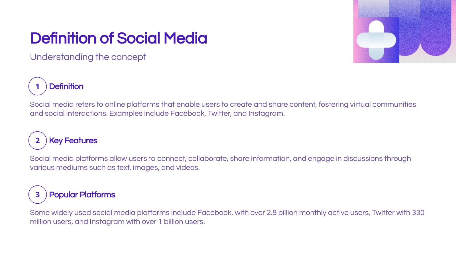 Definition of Social Media