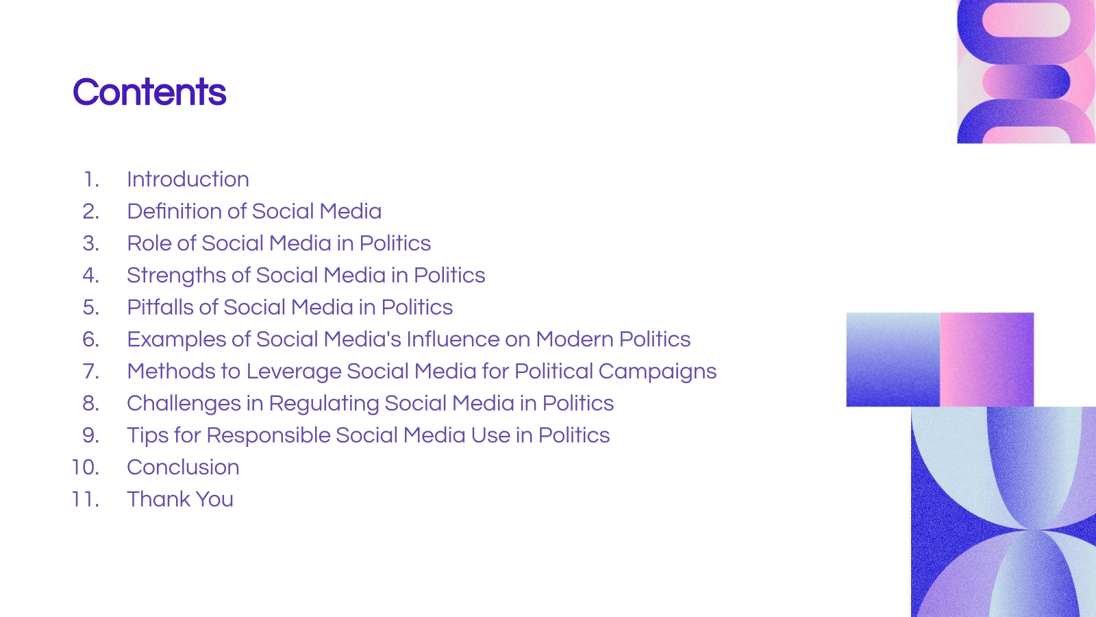 Contents