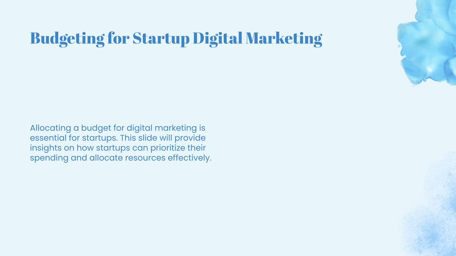 Budgeting for Startup Digital Marketing