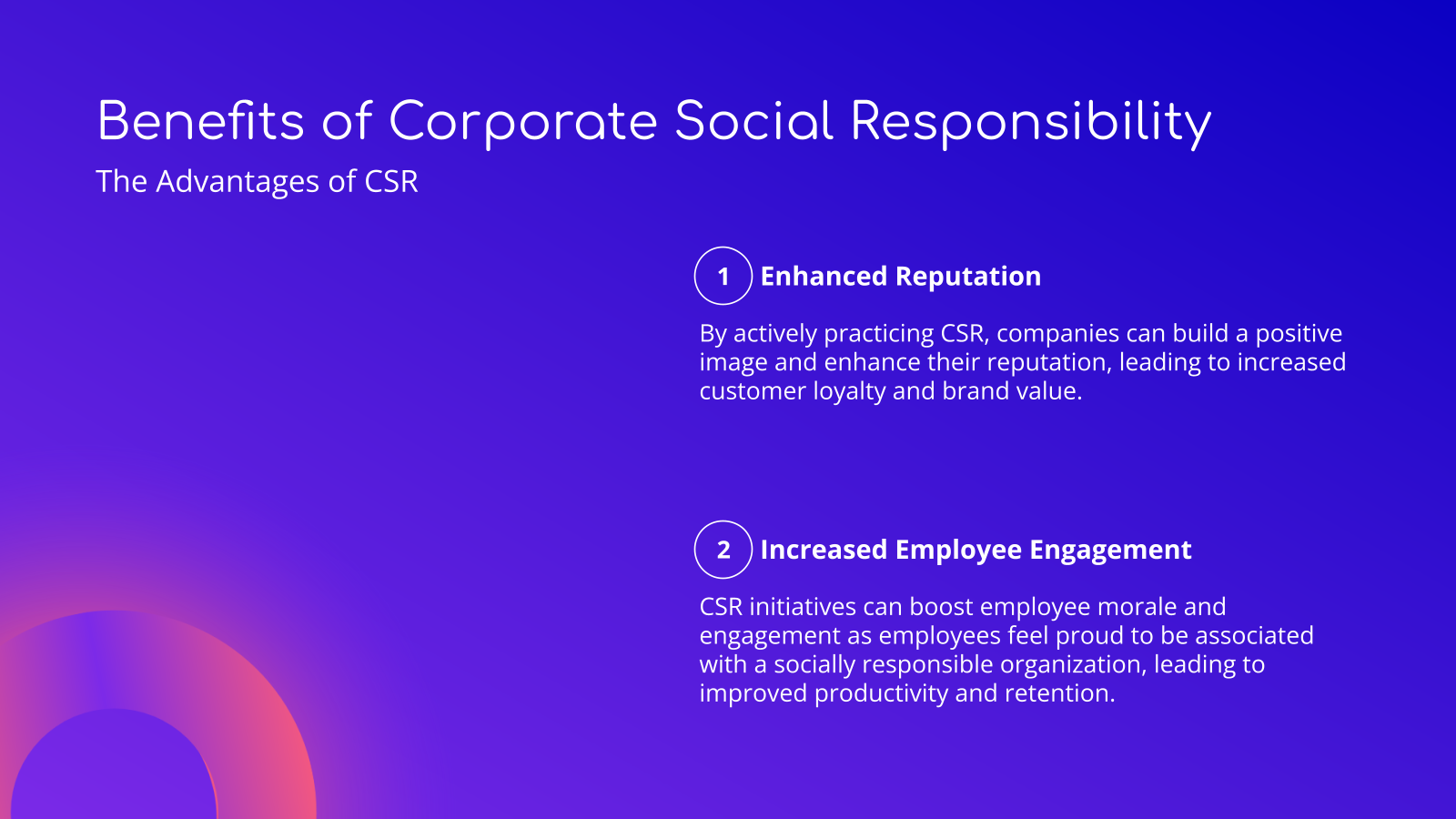 Benefits of Corporate Social Responsibility