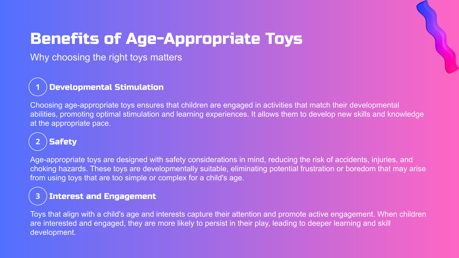 Benefits of Age-Appropriate Toys