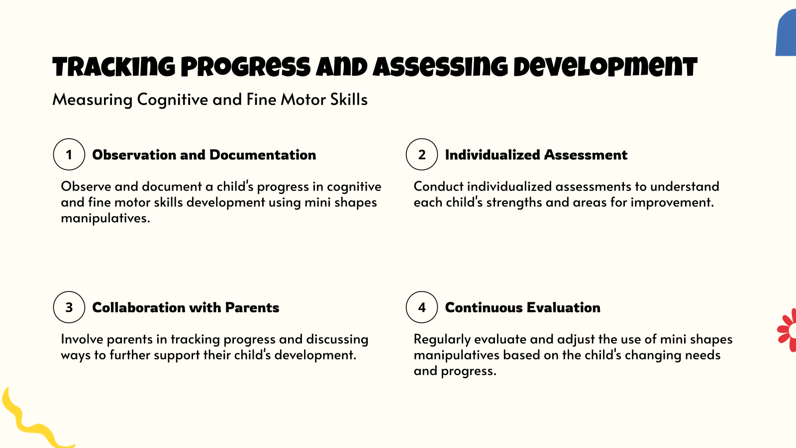 Tracking Progress and Assessing Development