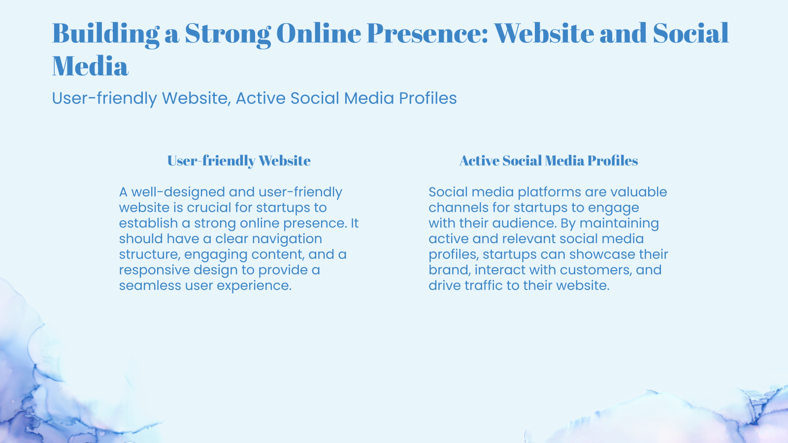 Building a Strong Online Presence: Website and Social Media
