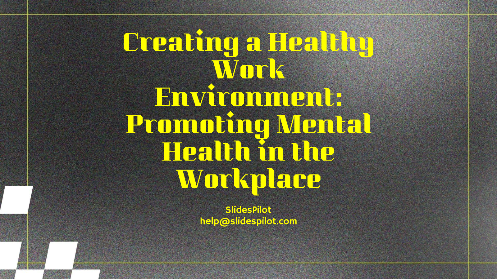 Creating a Healthy Work Environment: Promoting Mental Health in the Workplace