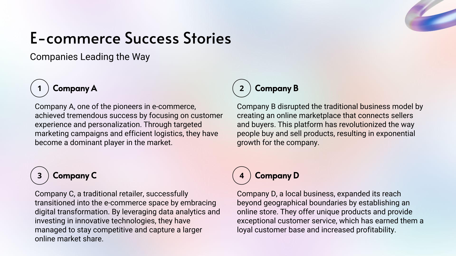 E-commerce Success Stories