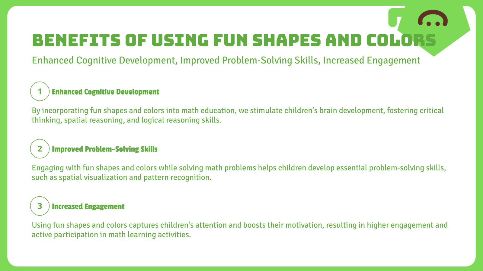 Benefits of Using Fun Shapes and Colors