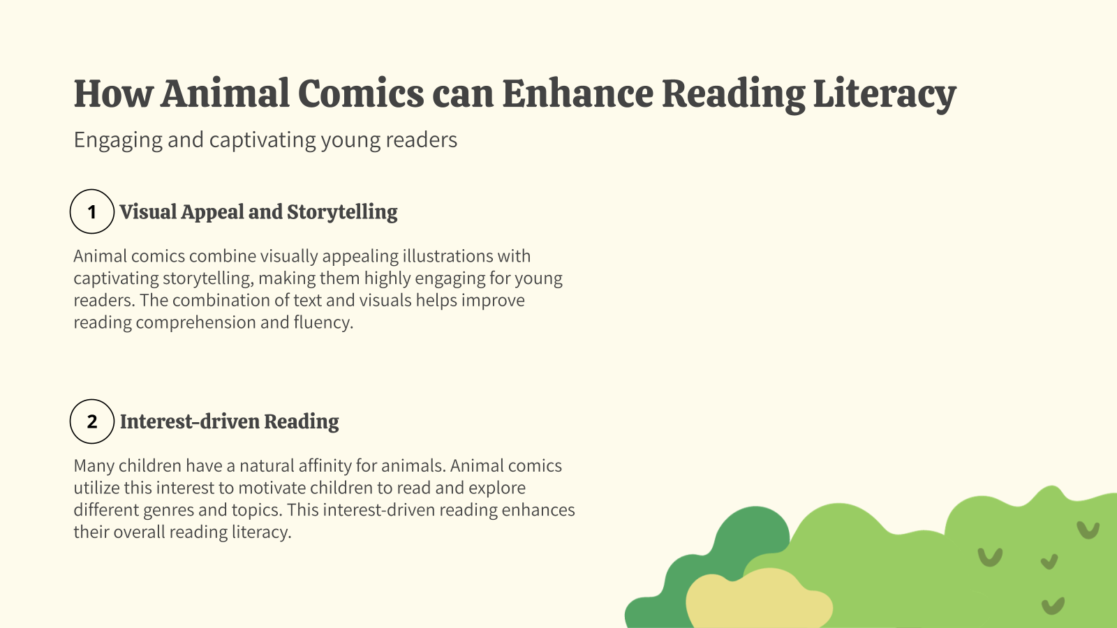 How Animal Comics can Enhance Reading Literacy