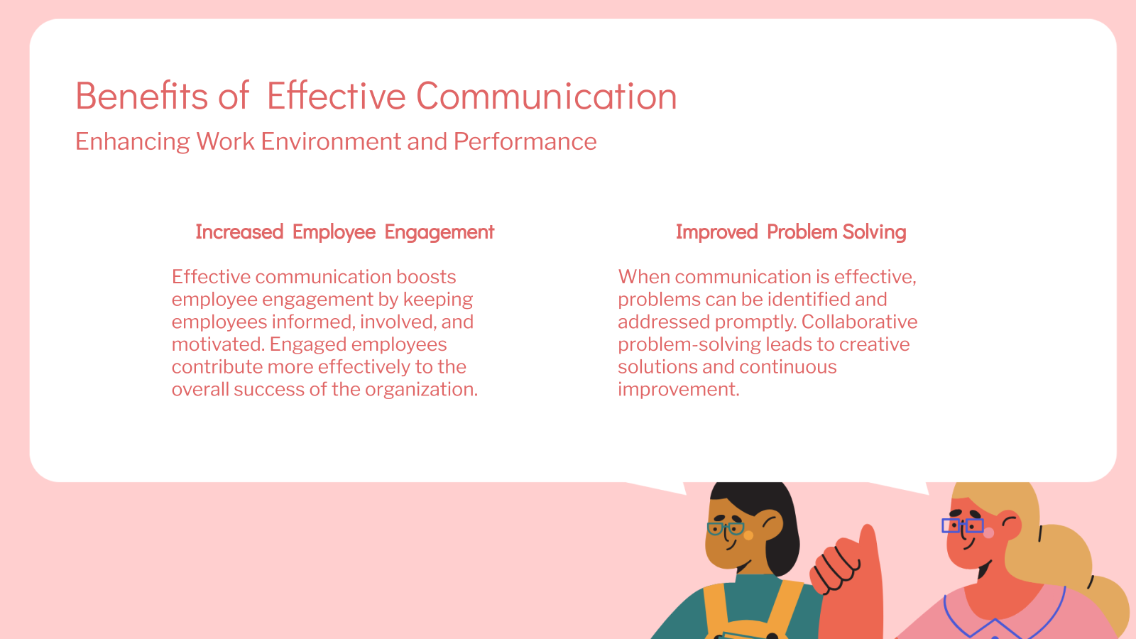 Benefits of Effective Communication